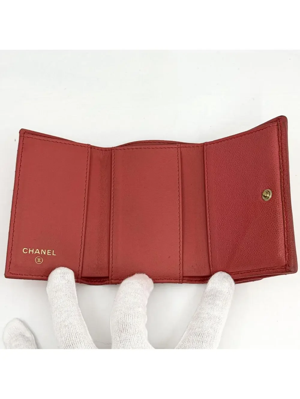 Chanel Matelasse Tri-Fold Wallet Caviar #284543C57B
